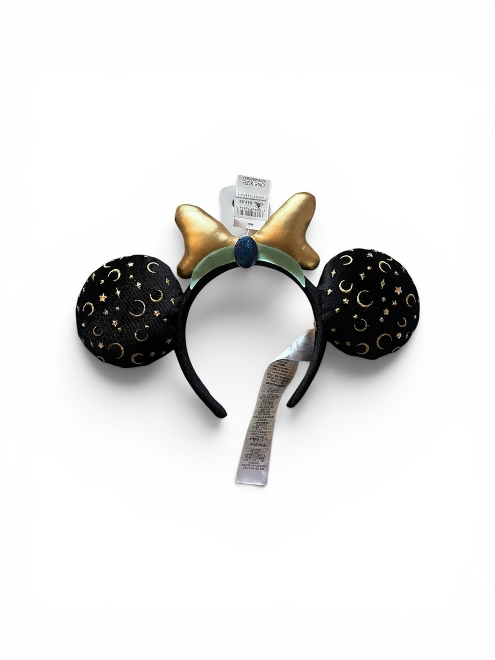 Disney Black & Gold Moon Star Minnie Ears Headband